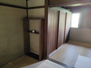 琴似屯田兵村兵屋跡(清野専次郎邸)の兵装収納棚
