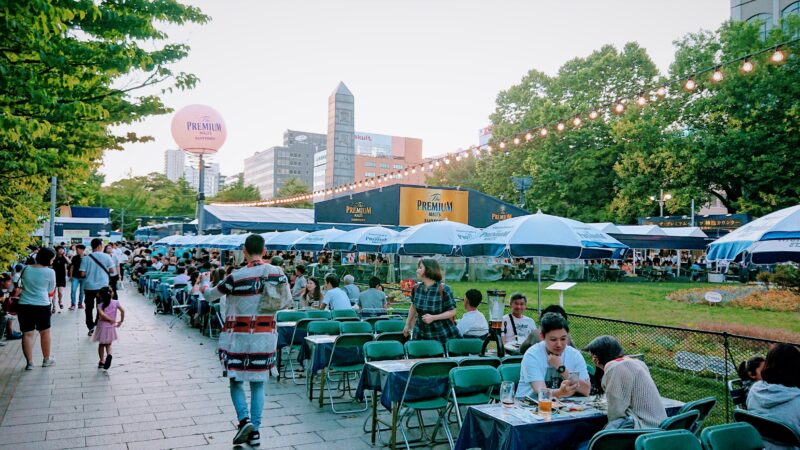 大通公園のビアガーデン