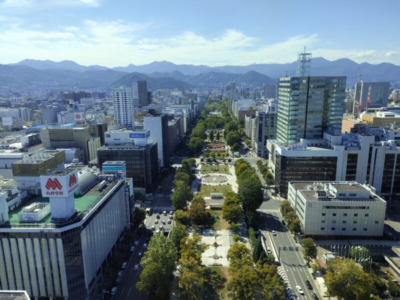 テレビ塔からみた大通公園