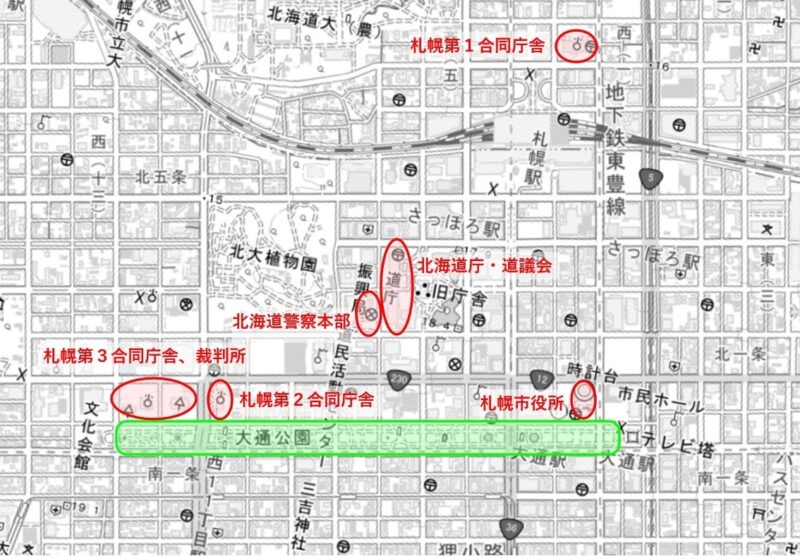 札幌市街地図