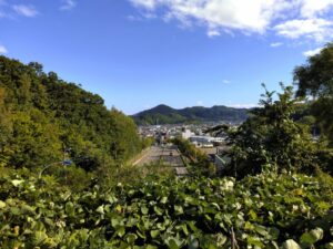 宮丘公園から見た北１条・宮の沢通（夏）