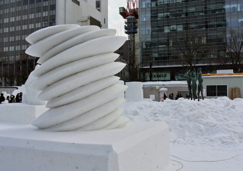２０２３年さっぽろ雪まつり本郷新彫刻美術館の出展作品①