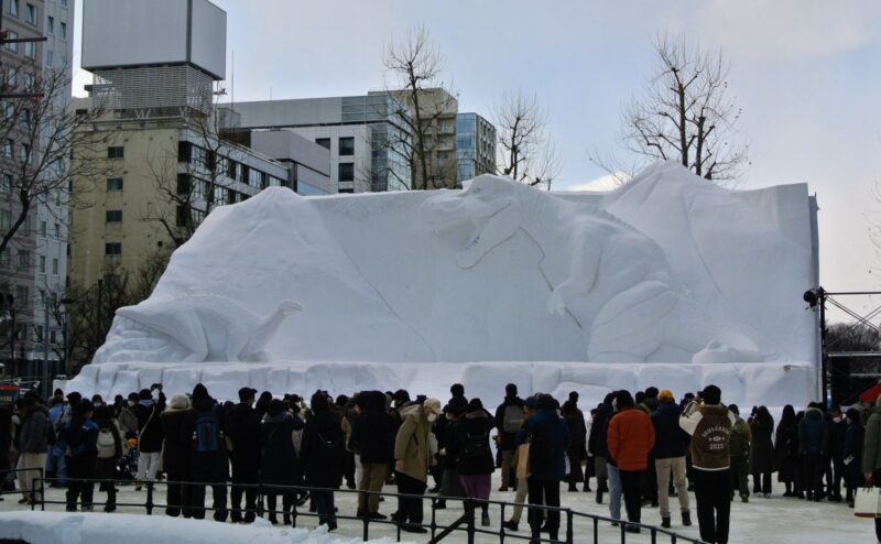 ２０２３年さっぽろ雪まつり大通４丁目会場の大雪像