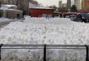 2023年さっぽろ雪まつり雪像解体現場④