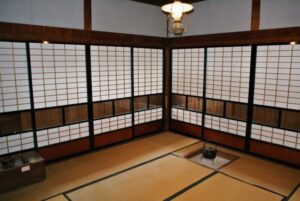 簾舞郷土資料館・旧黒岩家住宅の宿泊部屋
