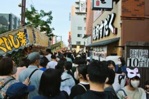 琴似神社例大祭の縁日屋台