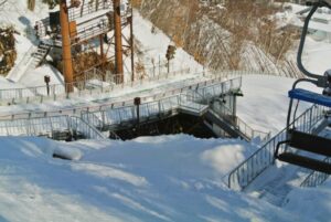 大倉山ジャンプ競技場のジャンプ台の踏切ポイント