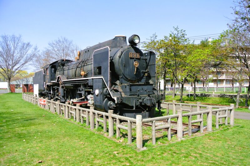 農試公園のD51蒸気機関車