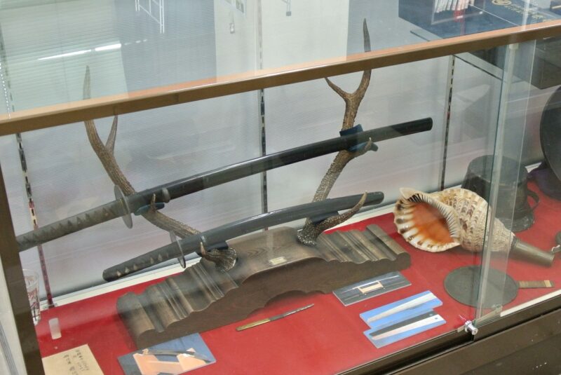 琴似屯田歴史館資料室に展示の日本刀