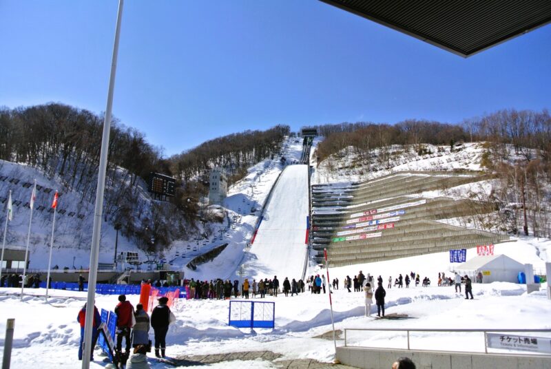 大倉山ジャンプ競技場で行われていた宮様スキー大会の様子