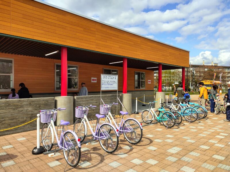 2025年にリニューアルした農試公園の貸自転車事務所