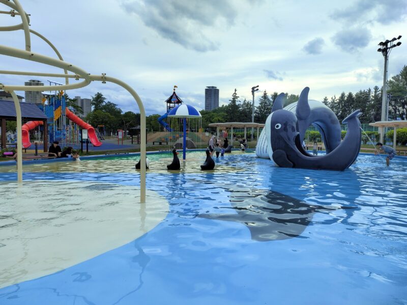 2025年にリニューアルした農試公園のちゃぷちゃぷ広場