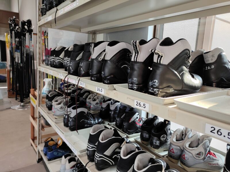 農試公園の貸しブーツ