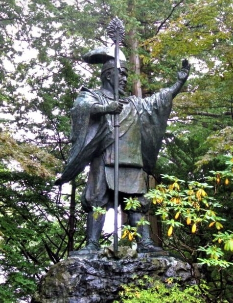 北海道神宮の島義勇の銅像