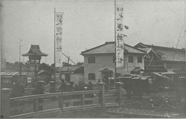 明治10年代、札幌神社例祭の日の街頭