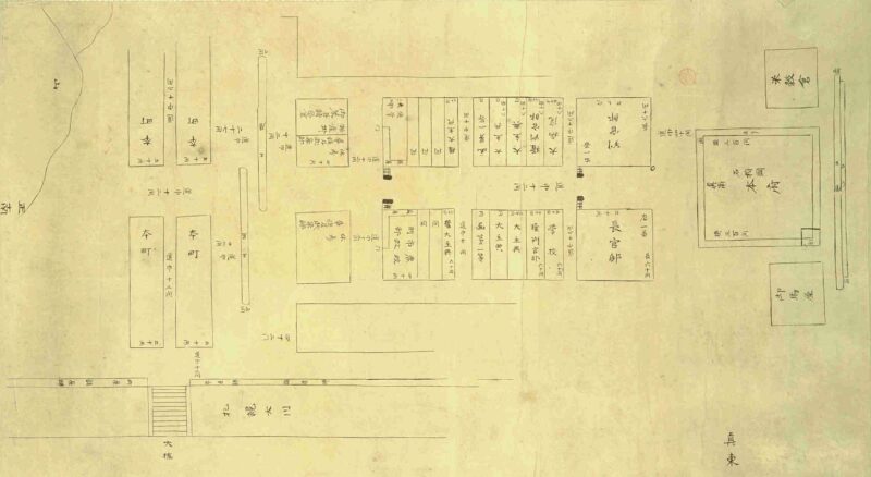 開拓判官・島義勇による札幌都市計画図