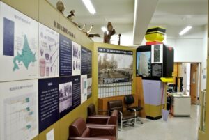 屯田郷土資料館の屯田兵制度の説明パネル