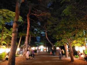 琴似神社春季例大祭の夜