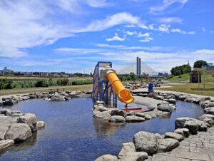 豊平川緑地の南30条ウォーターガーデン