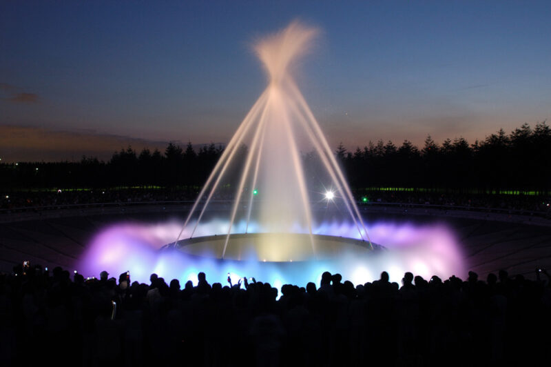 モエレ沼公園の海の噴水