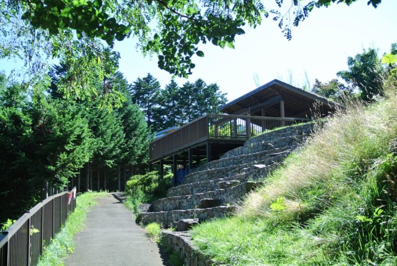 旭山記念公園の展望デッキ