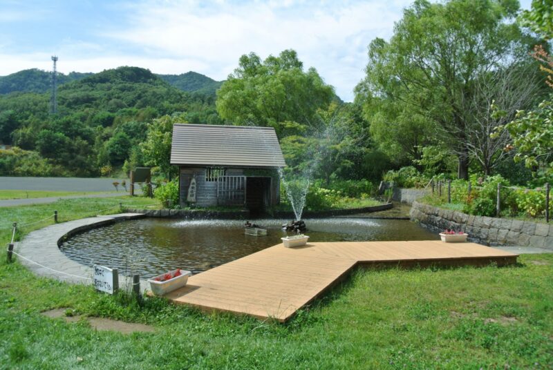 五天山公園の水車小屋全景