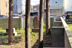 琴似神社に移設された、牧場地区の馬頭大神碑