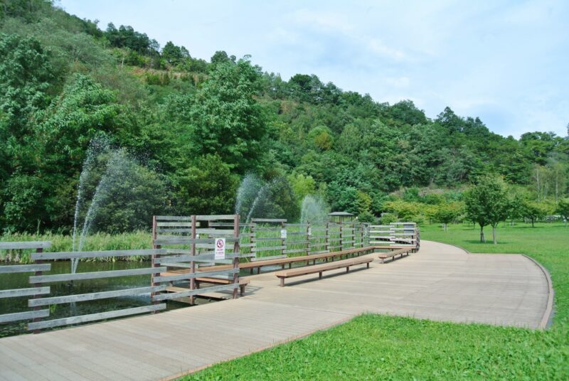 五天山公園の噴水