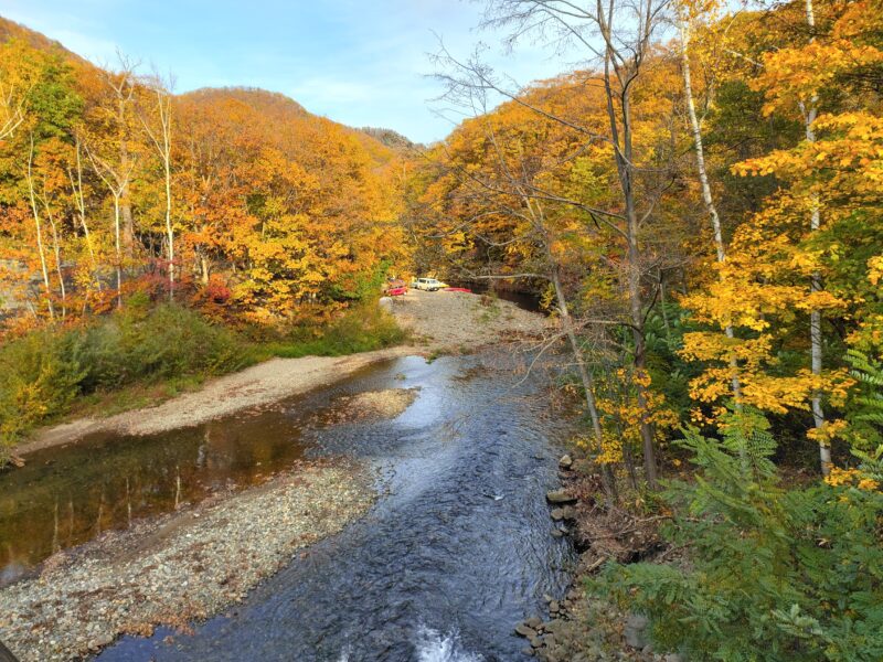 定山渓の豊平川上流