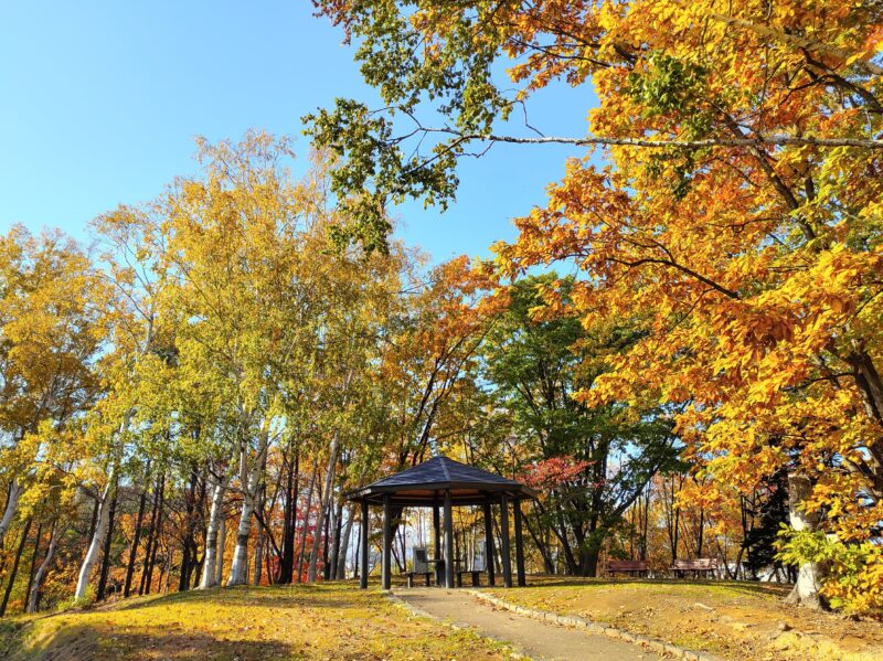 札幌市豊平区月寒公園の東屋（ノーマル撮影）