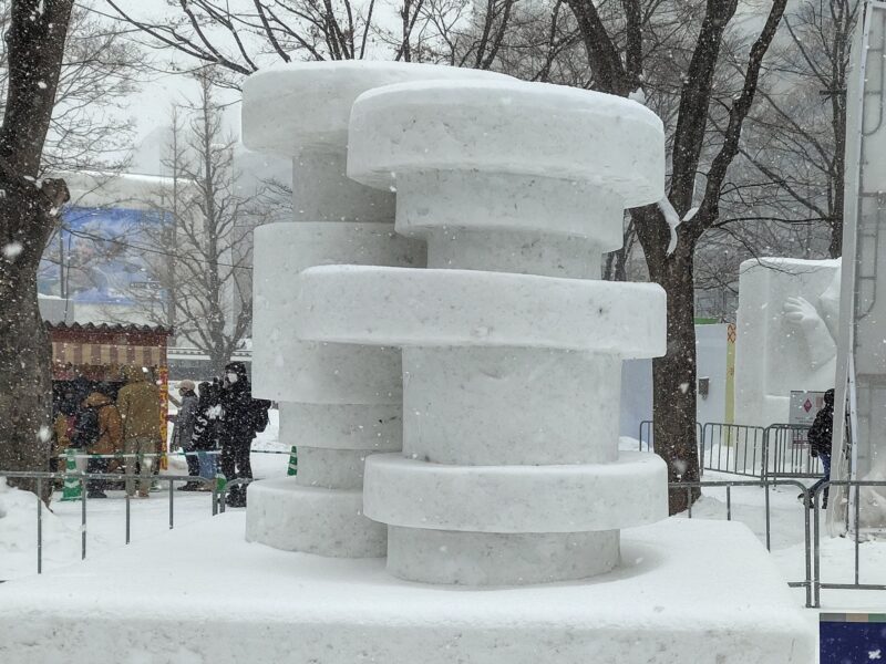 2025年さっぽろ雪まつりの本郷新記念札幌彫刻美術館の出展作その２