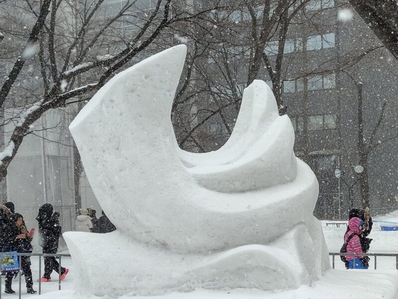 2025年さっぽろ雪まつりの本郷新記念札幌彫刻美術館の出展作その４