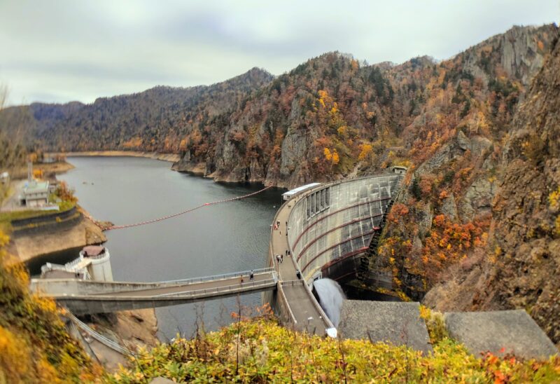 豊平峡ダムの全景