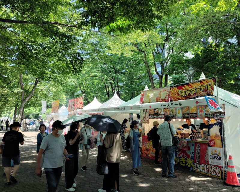 花フェスタ札幌2025のフードコート