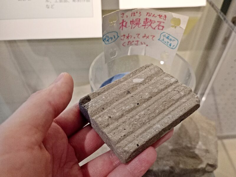 札幌市博物館活動センターに展示の札幌軟石