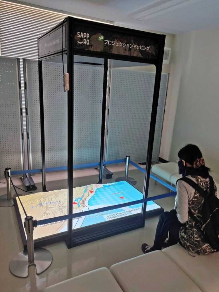 札幌市博物館活動センターのプロジェクションマッピング