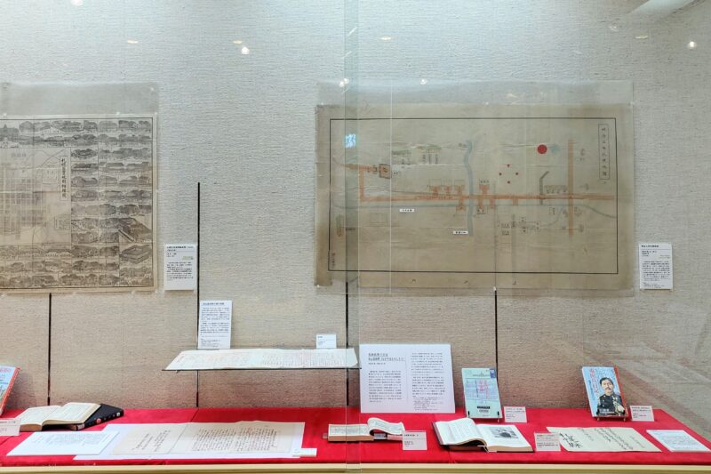 札幌市中央図書館令和6年特別展の永山武四郎の展示コーナー