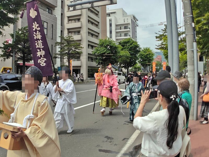 北海道神宮例祭（札幌まつり）の神輿渡御の猿田彦
