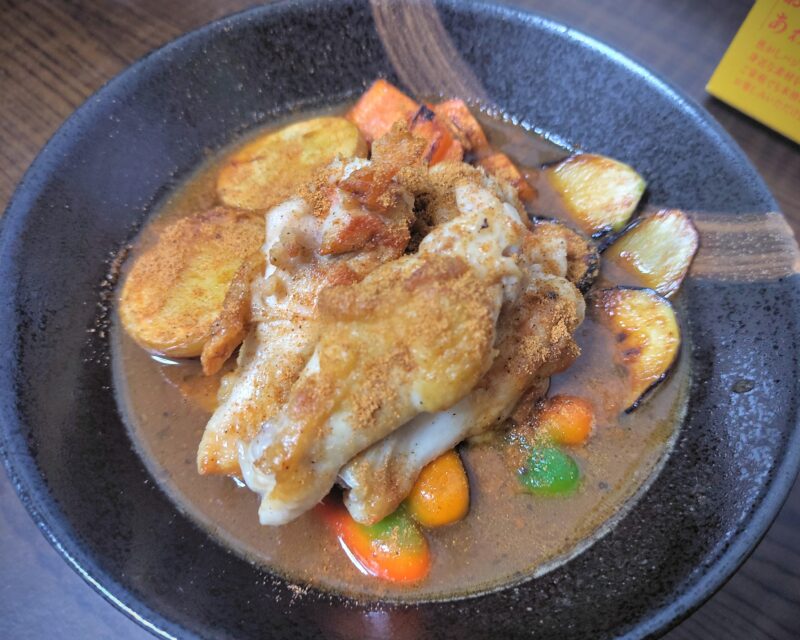 完成したベル食品の本日のスープカレー
