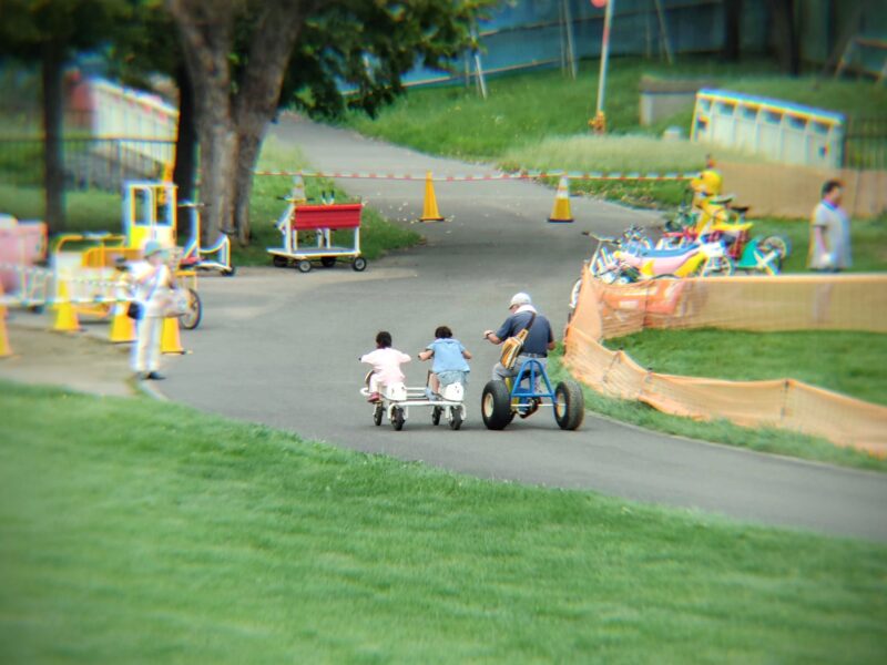 サッポロさとらんどのおもしろ自転車