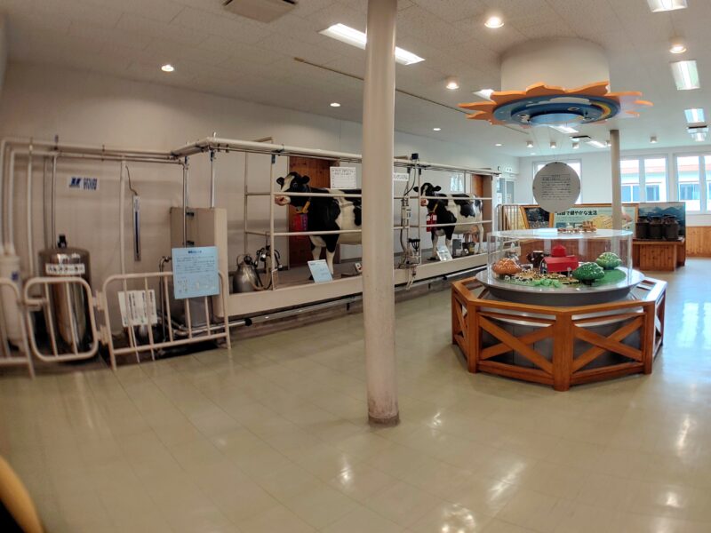 ミルクの郷の牛の館の展示室