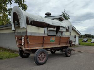 サッポロさとらんどの園内を巡回している馬車