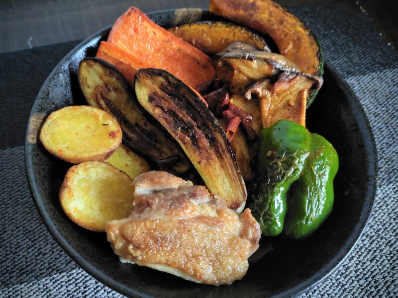 サツラクミルクの郷まきば館で購入した野菜で作ったスープカレー