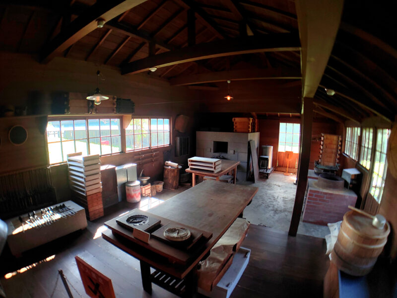 旧大石三省堂支店の製造スペース