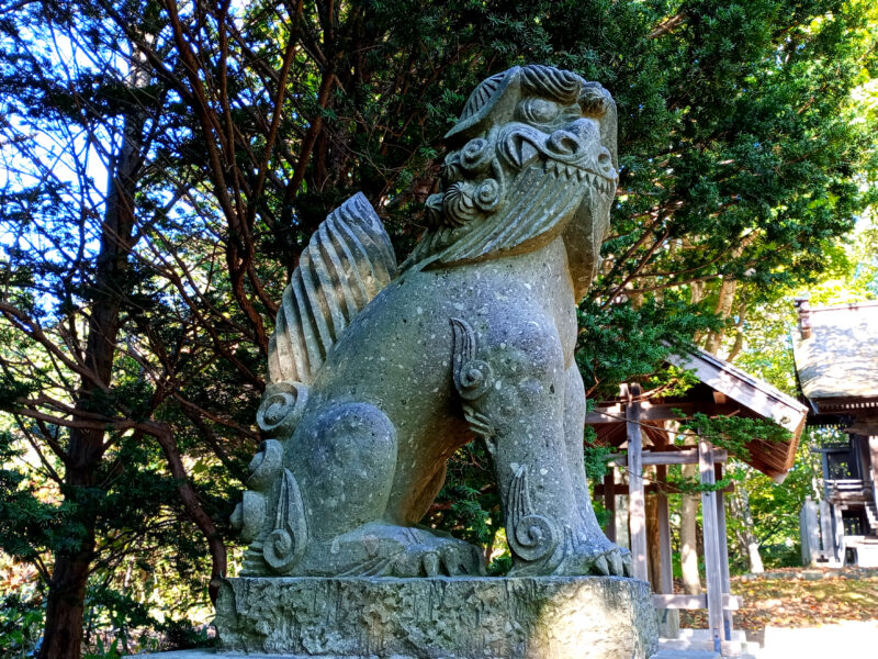 旧信濃神社の狛犬
