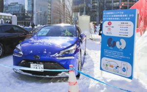 さっぽろ雪まつり2026年3丁目会場の水素発電コーナー