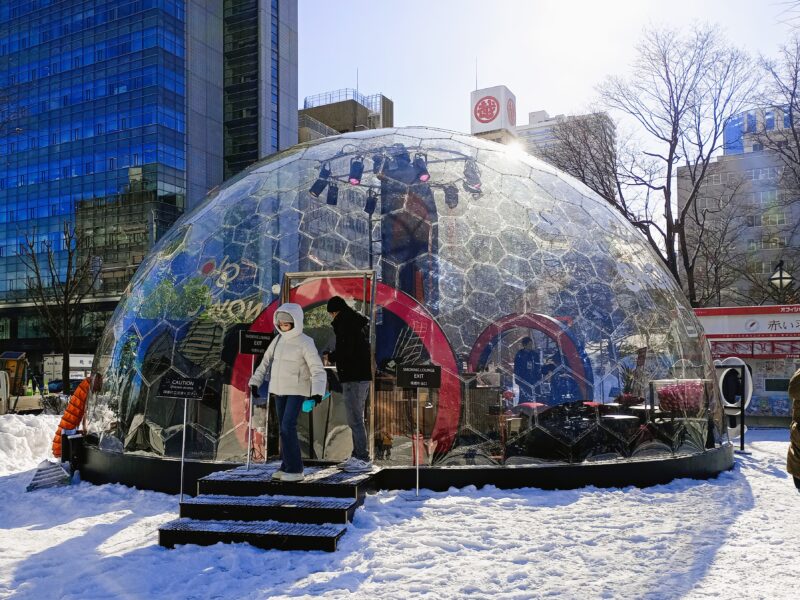 さっぽろ雪まつり2026年4丁目会場の喫煙所