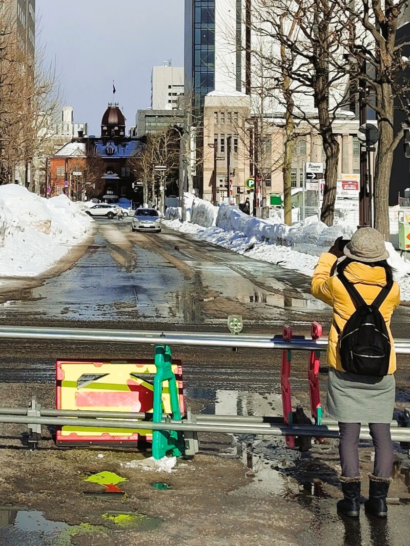 さっぽろ雪まつり2026年5丁目会場から6丁目会場へ移動する途中にて