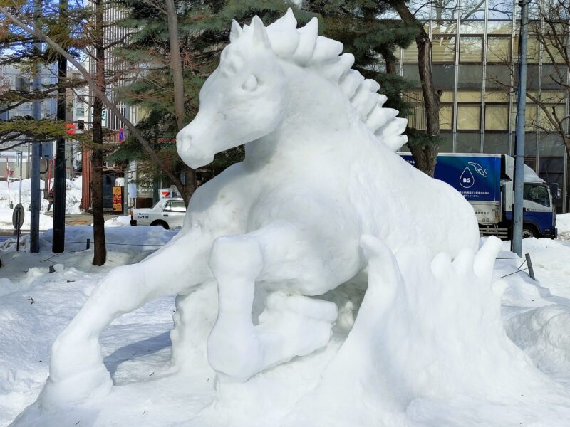 さっぽろ雪まつり2026年9丁目会場の市民雪像その１