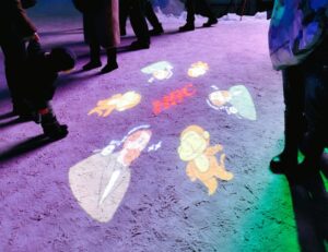 さっぽろ雪まつり2026年7丁目会場のHBCのロゴ